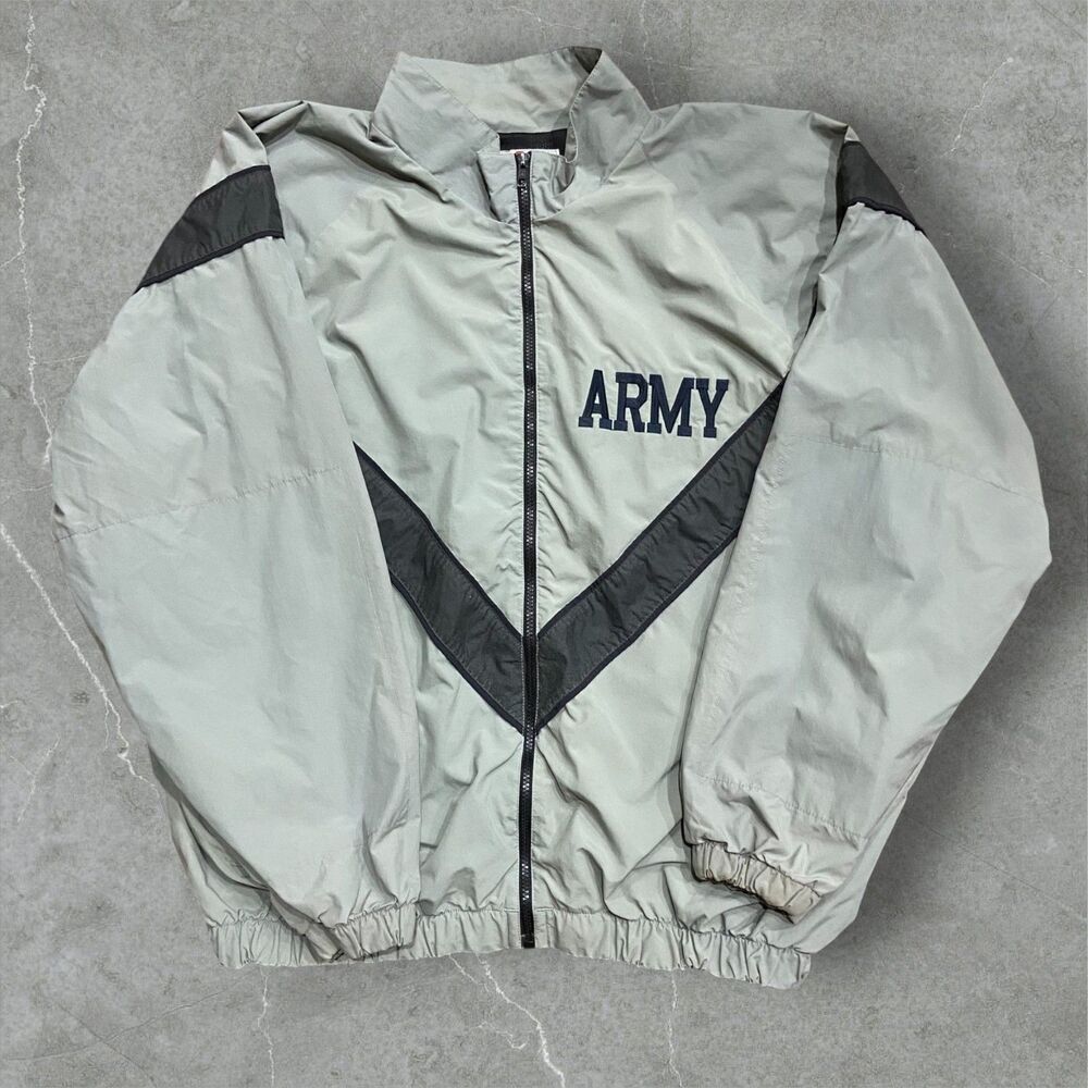 Skilcraft US Army Vintage 3M Gray Black Field Jacket Nylon Mens Size Extra Large